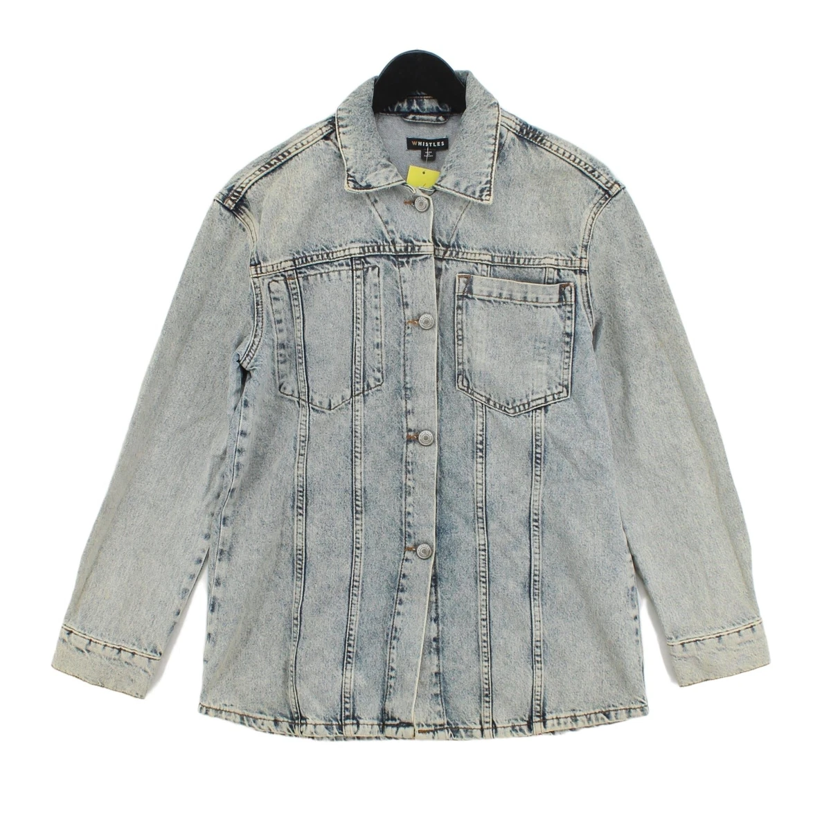 Whistles Women s Jacket UK 8 Blue 100 Cotton Bomber Jacket eBay