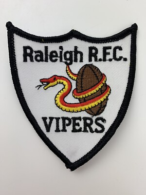 La Rugby Patch Raleigh R.F.C Vipers Club Di Rugby Patch Nuovo | eBay