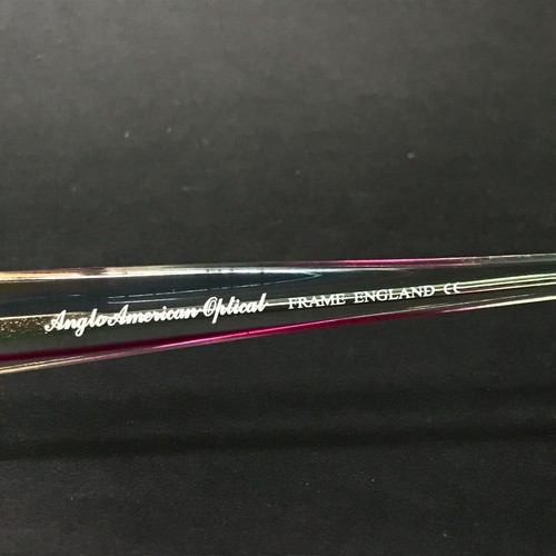 Anglo American Optical Eyeglasses Frames Winchester LE5 Clear Rainbow 55-15-130 - Picture 10 of 10