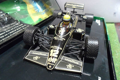 F1 LOTUS RENAULT 97T AYRTON SENNA WINNER 1985 PORTUGAL 1/18