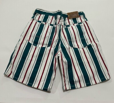 Vintage 90s Marithe Francois Girbaud Turquoise Red White Stripe