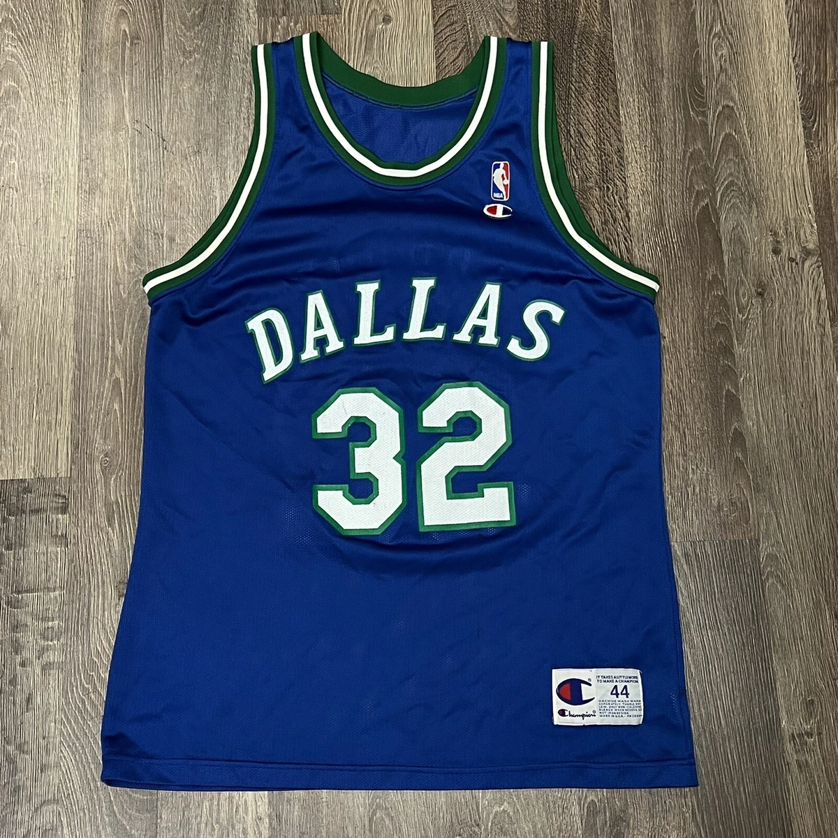 90's Jamal Mashburn Dallas Mavericks Champion NBA Jersey Size 40