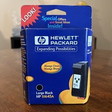 HP 45 Black Ink Cartridge 51645A OEM Genuine Sealed NOS