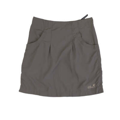 Vintage 00s 'Jack Wolfskin' Brown Cargo Utility Travel Mini Skirt 10