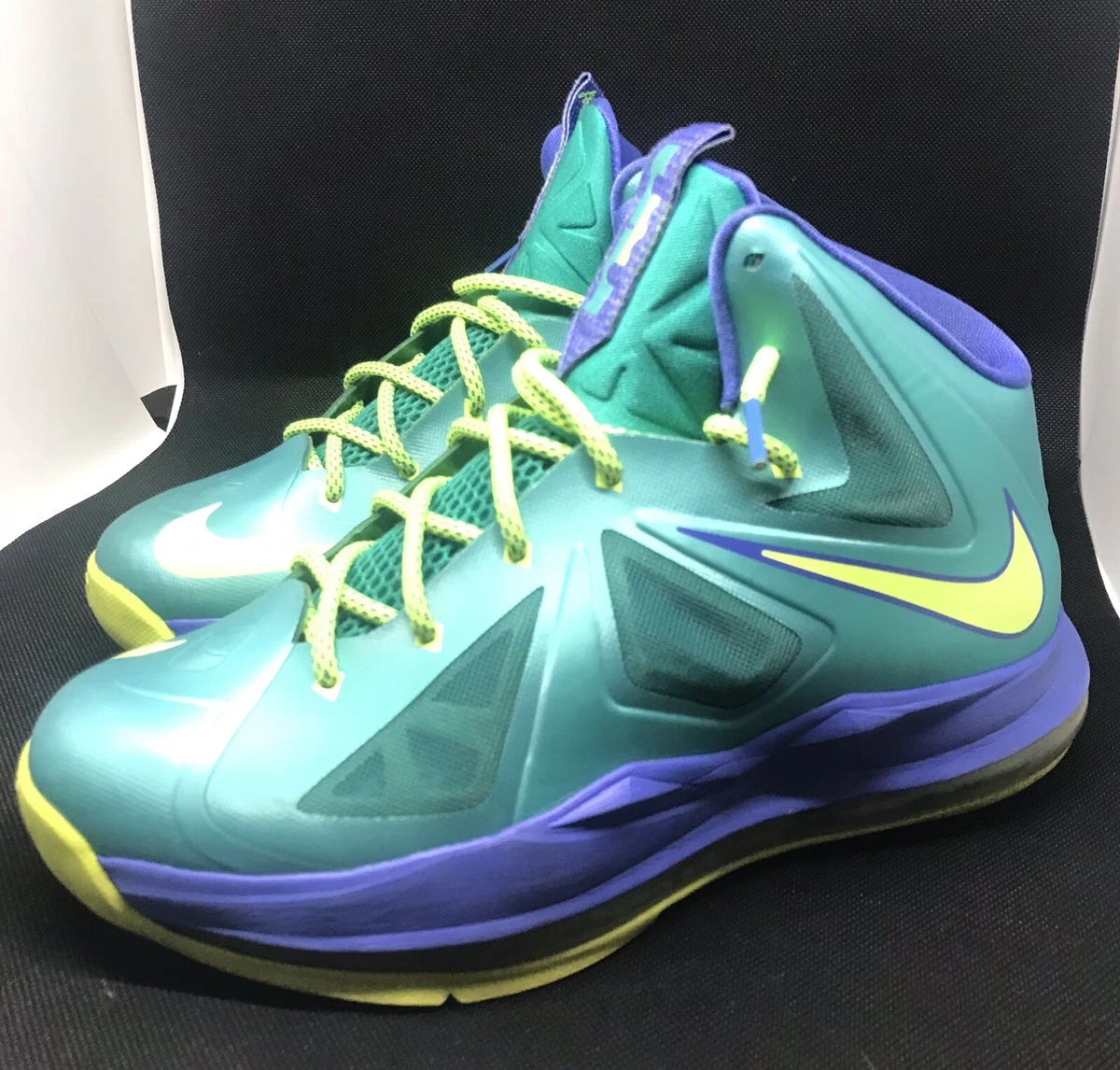 Lebron 10 blue store and green