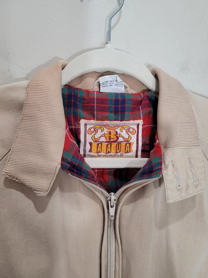 Chaqueta Baracuta Bomber 319 Van Heusen para niños talla M azul marino manga larga ropa de calle Foto 2 de 4