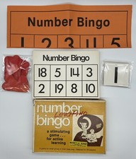 1970s NUMBER BINGO Trend Enterprises A Stimulating Game-Active Learning