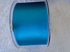2" wide SWISS double face satin ribbon - sapphire blue