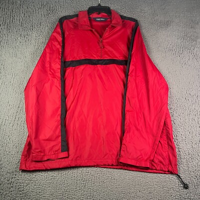 Polo Golf Ralph Lauren Jacket Mens XL Red Nylon Windbreaker