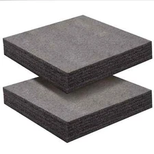 12" x 14" x 2", 2 Pk High Density Polyurethane Foam Pads for Packing and Crafts