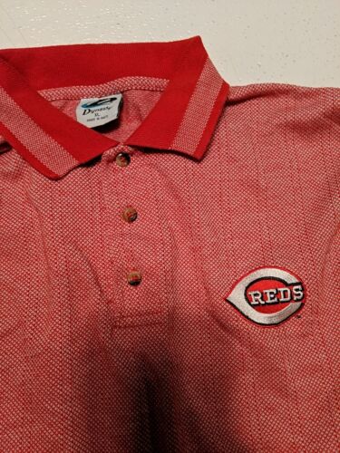 Cincinnati Reds Vintage Polo Shirt Men’s Extra Large Adult XL Dynasty Diamond - Picture 2 of 3