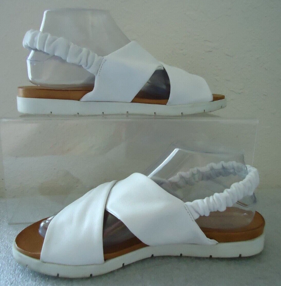 Spring Step Angeline Women's Backstrap Sandal Very Soft Leather White Size-9/40 - Image 2 of 4