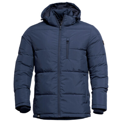 Pentagon Taurus Pufferjacke Herren Wintermantel Wasserdicht Haube RAF Blue