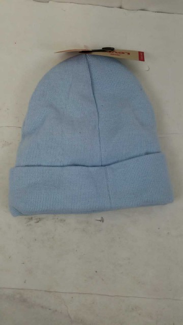 Mens Flat Knit Embroidered Tab Cuff 