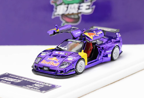 DK 1:64 HEC Plating Purple F40 Sports Model Diecast Metal Car - Picture 1 of 8