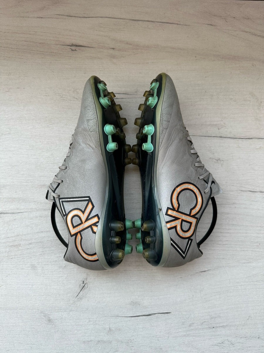 Nike Mercurial X CR7 AG Silver Football Cleats Football