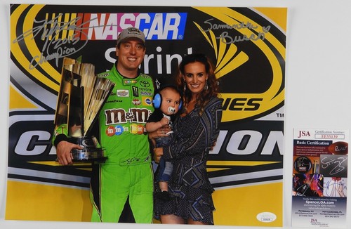 Kylie Busch and Samantha Busch NASCAR Autograph Signed Photo JSA 11 x 14 - Bild 2 von 2