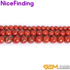 Red Jasper Agate Natural Round Faceted Loose Gemstone Beads For Jewelry Making