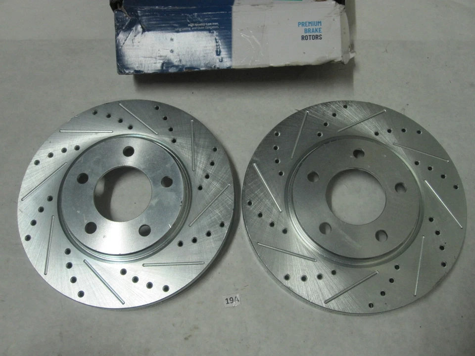 Подходит для Dodge Grand Caravan 2001-2007 передние перфорированные щелевые тормозные диски - Изображение 2 из 4