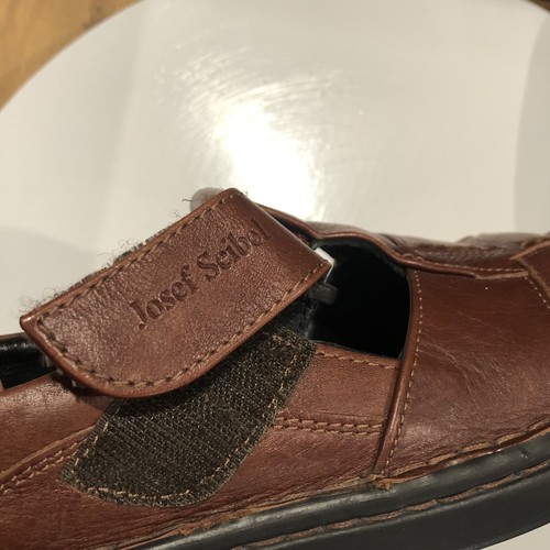 Josef Siebel Shoes Womens Brown Leather Size 7.5 US 36 EU European Comfort Flat - Picture 15 of 17