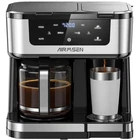 AIRMSEN HR-CM307U 12-Cup Drip Coffee Maker with K Cup Combo, Programmable Coffee