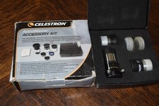 Celestron Telescope Accessory Kit 2x Barlow 10 15mm Eyepieces w/ 2 Filters