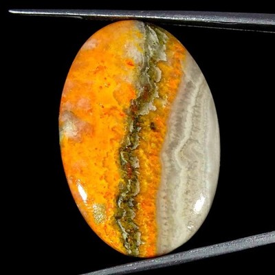 39,10 Cts Natürlicher Bumble Bee Jaspis Ovaler Cabochon Lose Edelstein