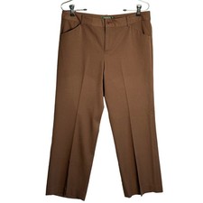 Lauren Ralph Lauren  8  Jacie Wide Leg Pants Neutral Office Career minimalist