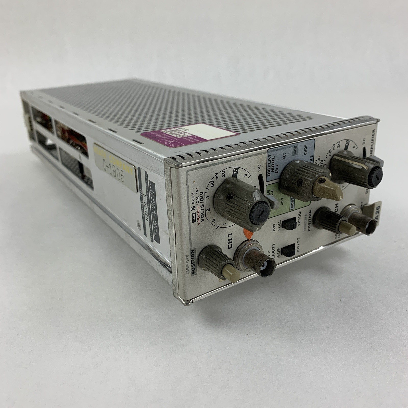 Tektronix 7A26 Dual Trace Amplifier Plug-In, Power Tested