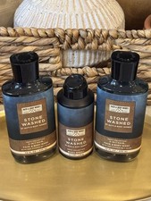 NEW-Bath  Body Works STONE WASHED Men  s 3 in 1 Hair Face Body Wash  Body Spray