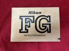 Nikon FG Owner's Manual very good