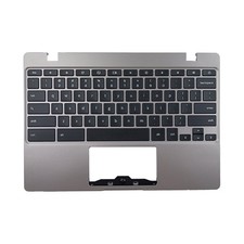 BA98-01976A New For Samsung Chromebook4 XE310XBA Palmrest Keyboard US Silver