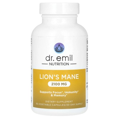 Lion's Mane, 90 Vegetable Capsules