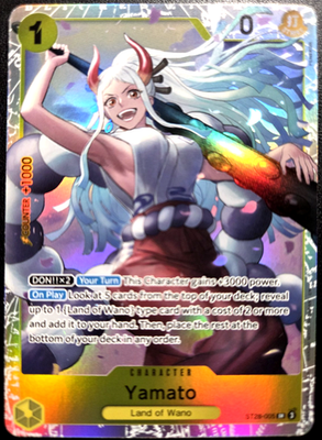 ST28-005 Yamato : Super Rare English One Piece TCG Card : ST28: Starter Deck - GREEN/YELLOW Yamato