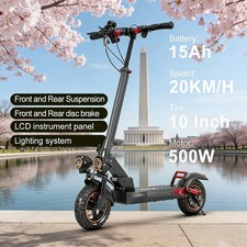 APP-Linked 25MPH Dual-Shock Scooter - Adult Xmas/Birthday Fave 10"