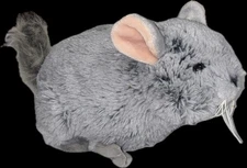 Webkinz Chinchilla HM 441 No Code Gray Silver 10” Plush Stuffed Animal AD