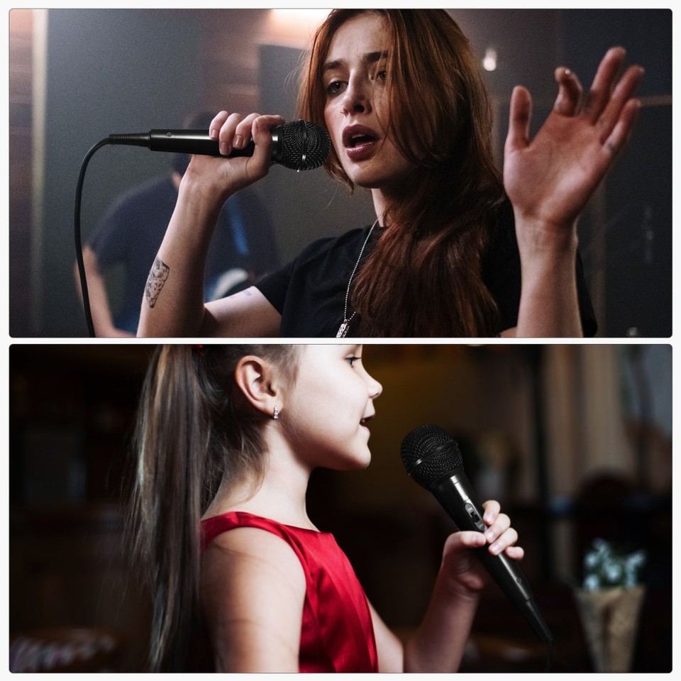 Dynamic Mic Instrument Dynamic Instrument Microphone Microphones for Singing Wired Karaoke ...