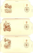 GB - Lot 3 aérogrammes Neuf ** avec Illustration Norman Battershill