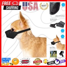 Dog Muzzle for Small Dogs 5-15lbs XX-Small Soft Mesh Nylon Quick Fit Dog Muzz...