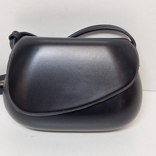 Zara Black Leather Crossbody Shoulder Bag Small Classic Style Purse