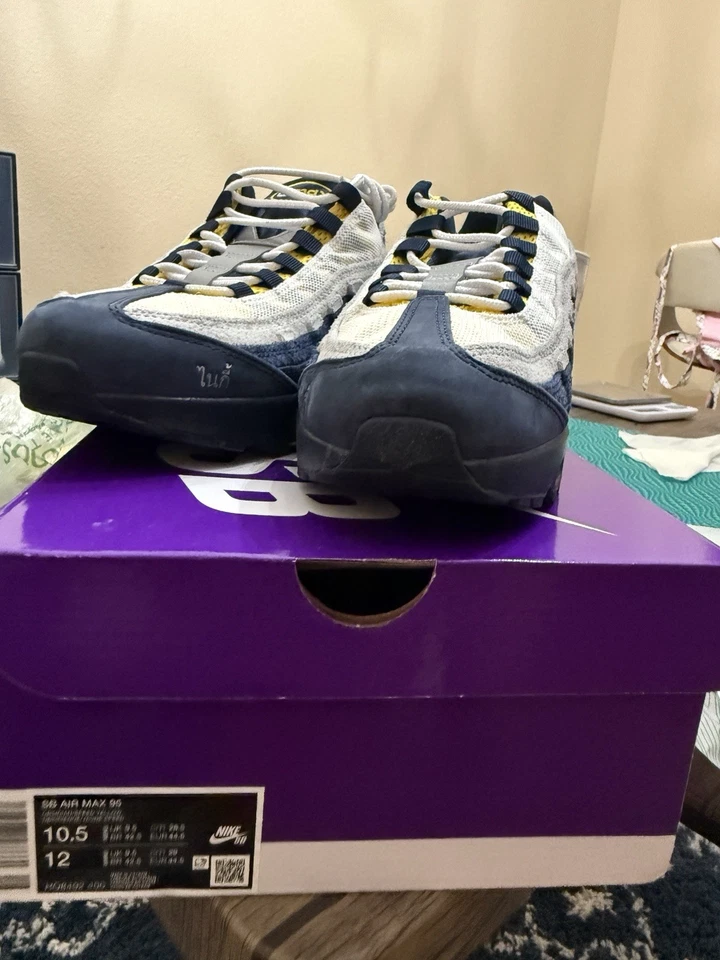 Talla 10.5 - Eric Koston x Nike SB x Air Max 95 Obsidian Speed Amarillo NUEVO Foto 2 de 4