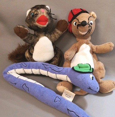 RARE VTG 1990's Miki Mongoose Originals 1st Edition Clemente Plush Toy Set Of 3