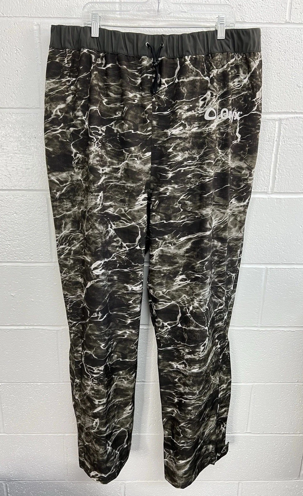 Onyx Hydrovore Mens 3XL Rainwear Waterproof Fishing Pants With Agua Element Camo