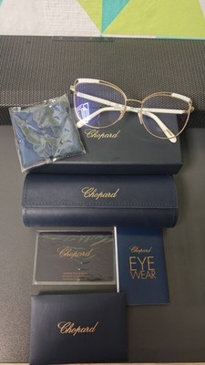 Brillengestell Chopard VCHC70 300K Ceramic 18k Gold Brille Brillenfassung