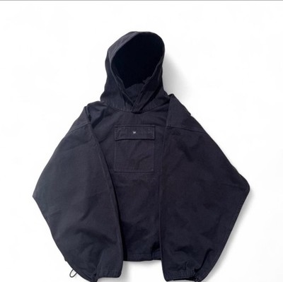 yeezy gap sateen anorak パーカー Yeezy Gap Balenciaga Sateen Anorak - Black - Size XSmall | eBay
