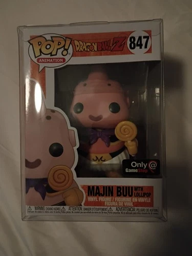 Funko Pop Dragon Ball Z Majin Buu with Lollipop # 847 GAMESTOP EXCLUSIVE READ