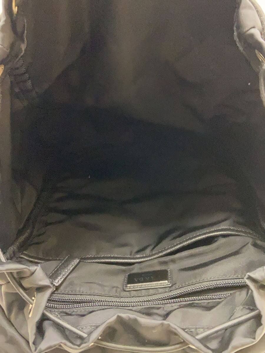PRADA Backpack Nylon Black Solid Triangle Logo fr… - image 6
