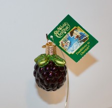 BLACKBERRY - OLD WORLD CHRISTMAS BLOWN GLASS ORNAMENT NEW W/TAG 28113