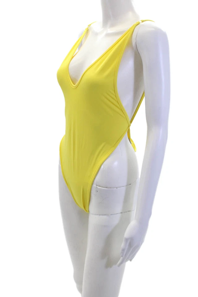 Nuverance Mujer Corbata Pierna Alta Cuello en V Descarado Una Pieza Limonada Talla S Foto 2 de 4