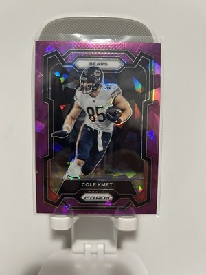 Panini Prizm 2023 Cole Kmet Chicago Bears #49 Purple Ice Prizm /225